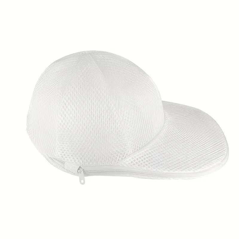 Gabbia Riutilizzabile per il Lavaggio dei Cappelli, Supporto Anti-Deformazione con Borsa a Rete per la Conservazione, Supporto Salvaspazio per la Pulizia dei Cappelli per l'Organizzazione Domestica